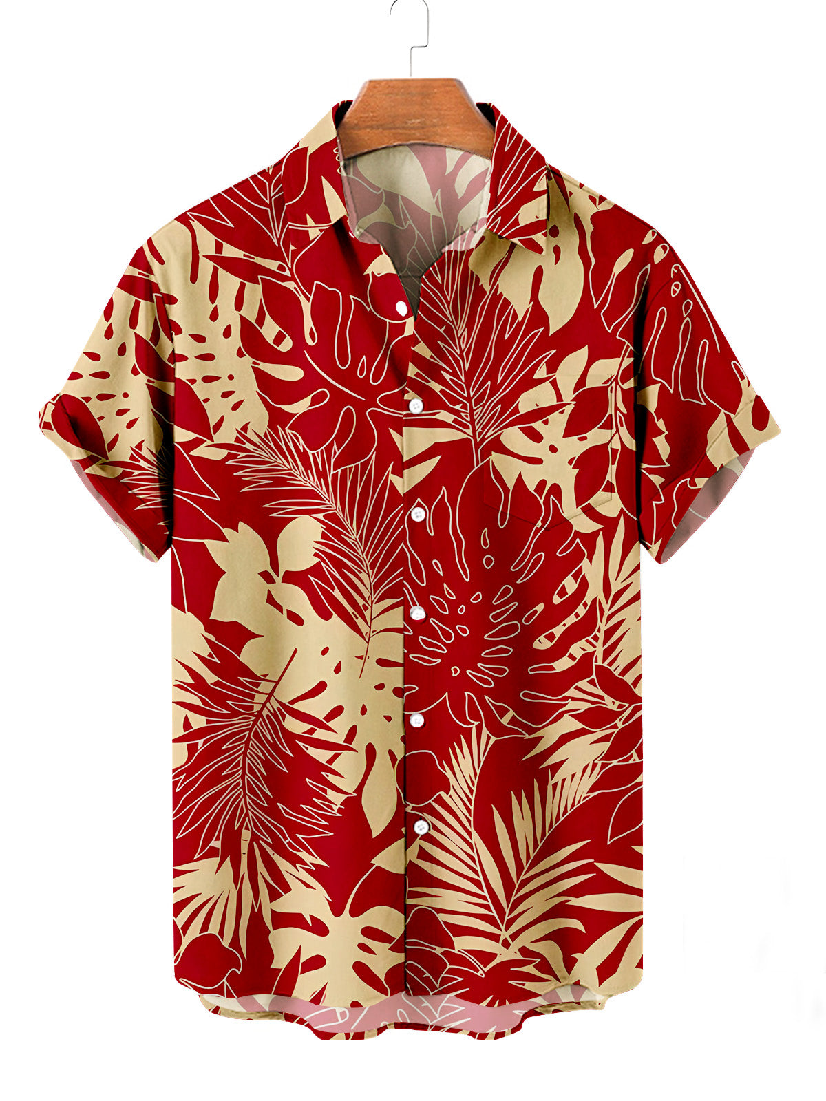 Hawaiian Shirt – Men’s Floral Hawaiian Shirt – Casual Summer Vacation Wear