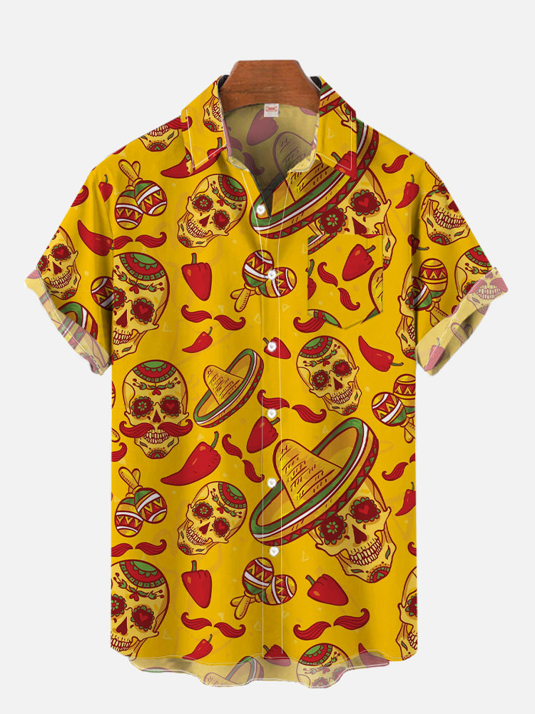 Hawaiian Shirt – Mexican Party 3D Print Hawaiian Shirt – Men’s Casual Summer Top