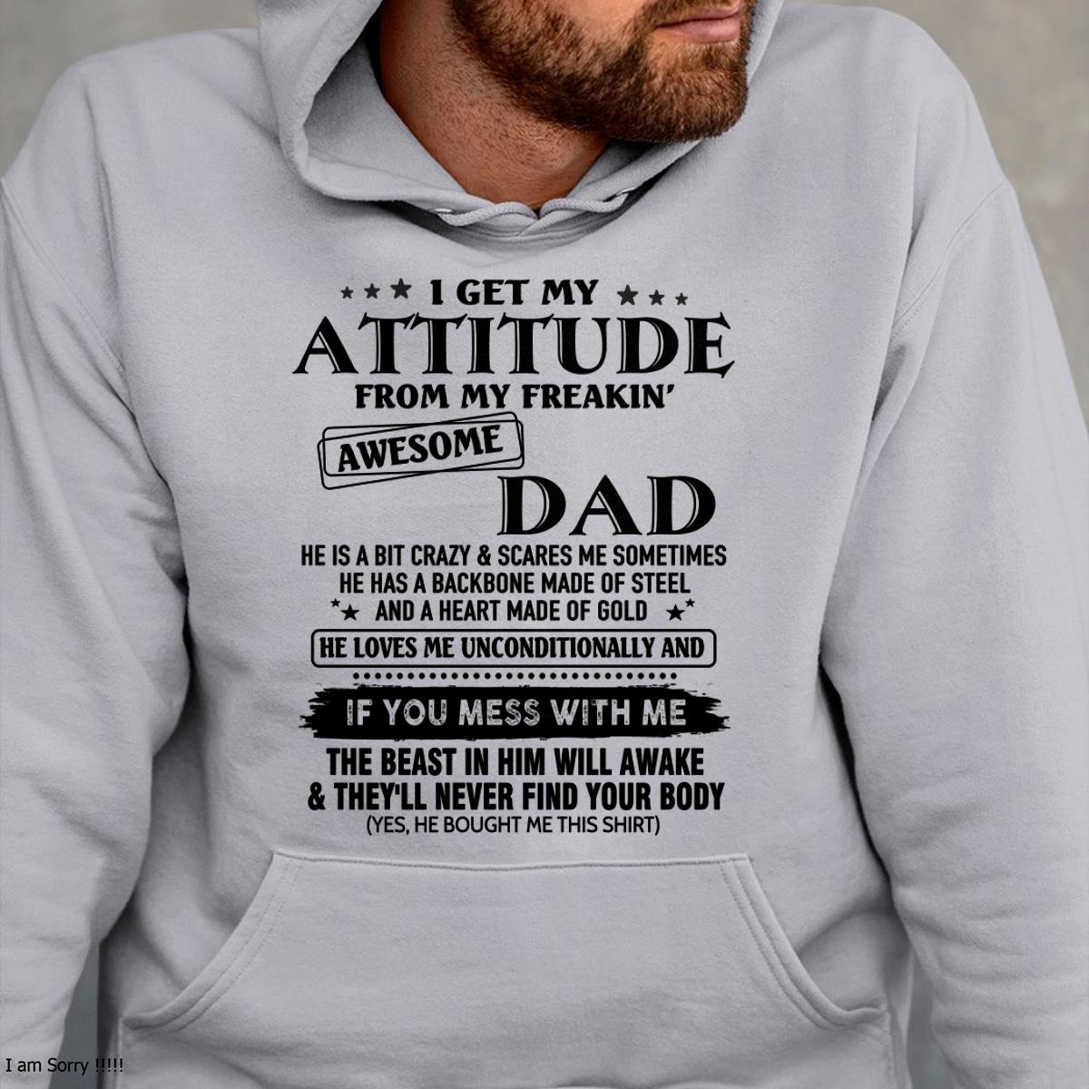 Attitude - Awesome Dad - Perfect gift for your son - ccdi00 FROM MAN (SKU-TDADC-00)
