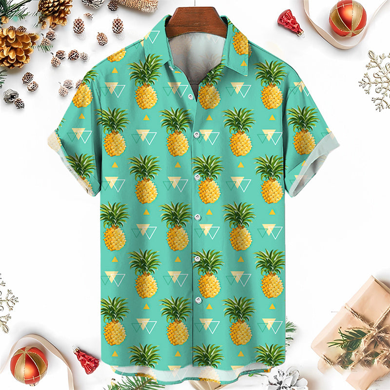 Hawaiian Shirt – 3D Pineapple Hawaiian Shirt – Unisex Funny Y2K Summer Style