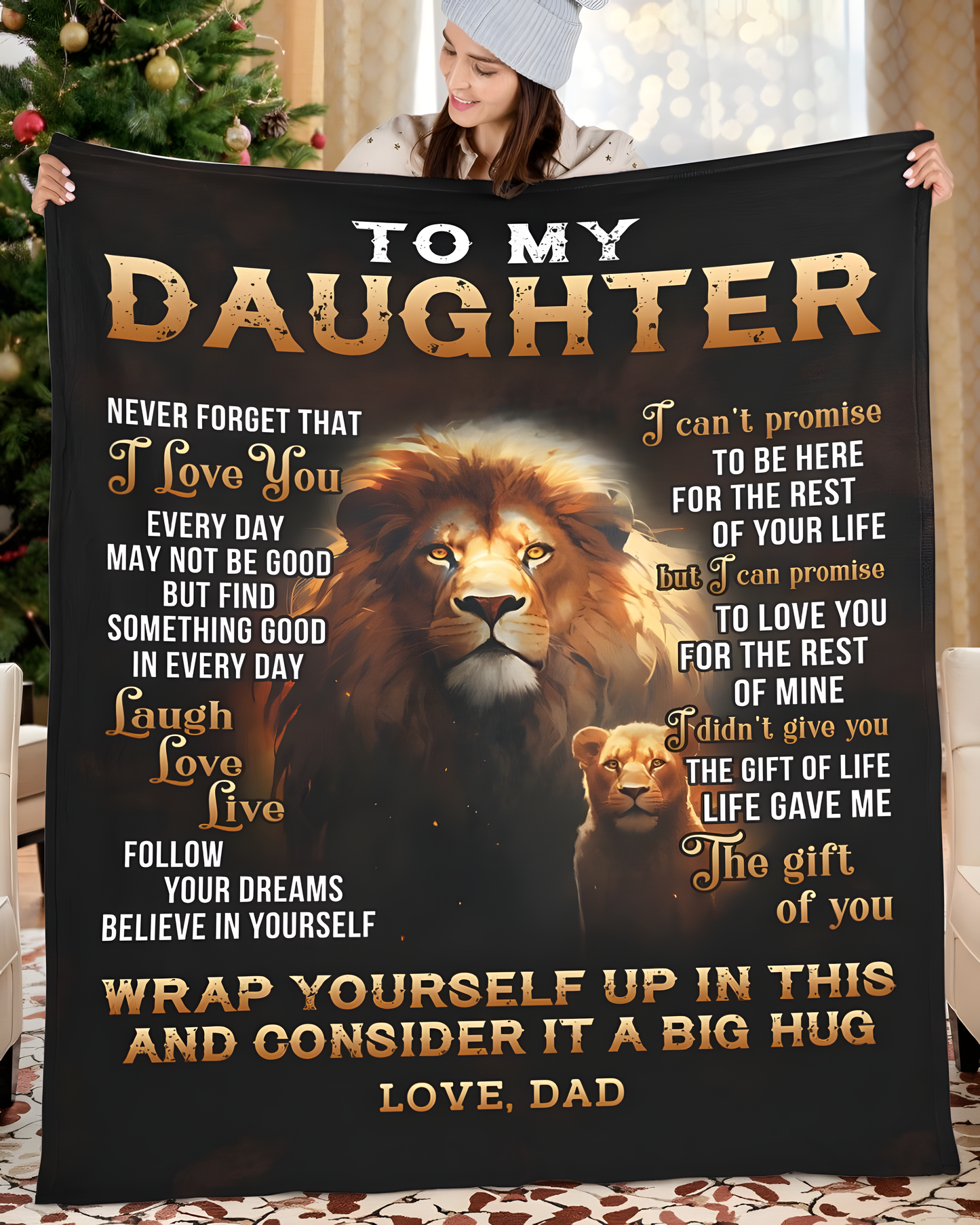 Special Gift For Your Daughter Blanket - From Dad (SKUB07-65)