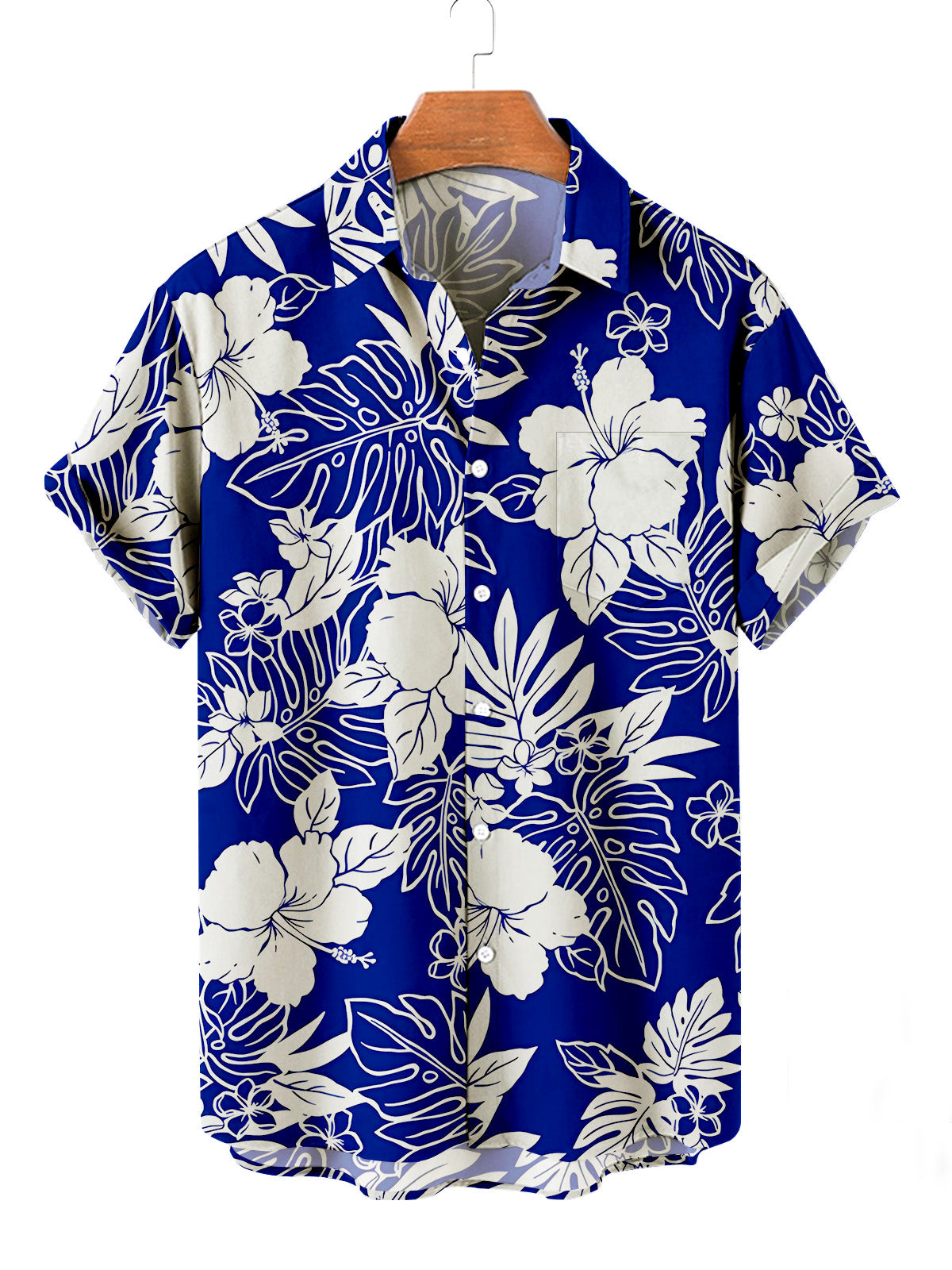 Hawaiian Shirt – Men’s Floral Hawaiian Shirt – Casual Summer Vacation Wear