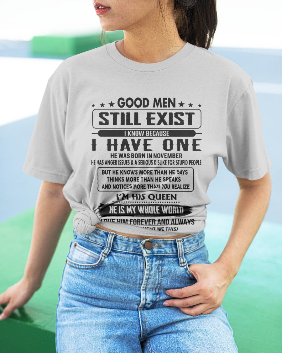 November - Good men Still Exist - gift for your girlfriend, wife from Husband - NGHL11 (SKU-GM-11)