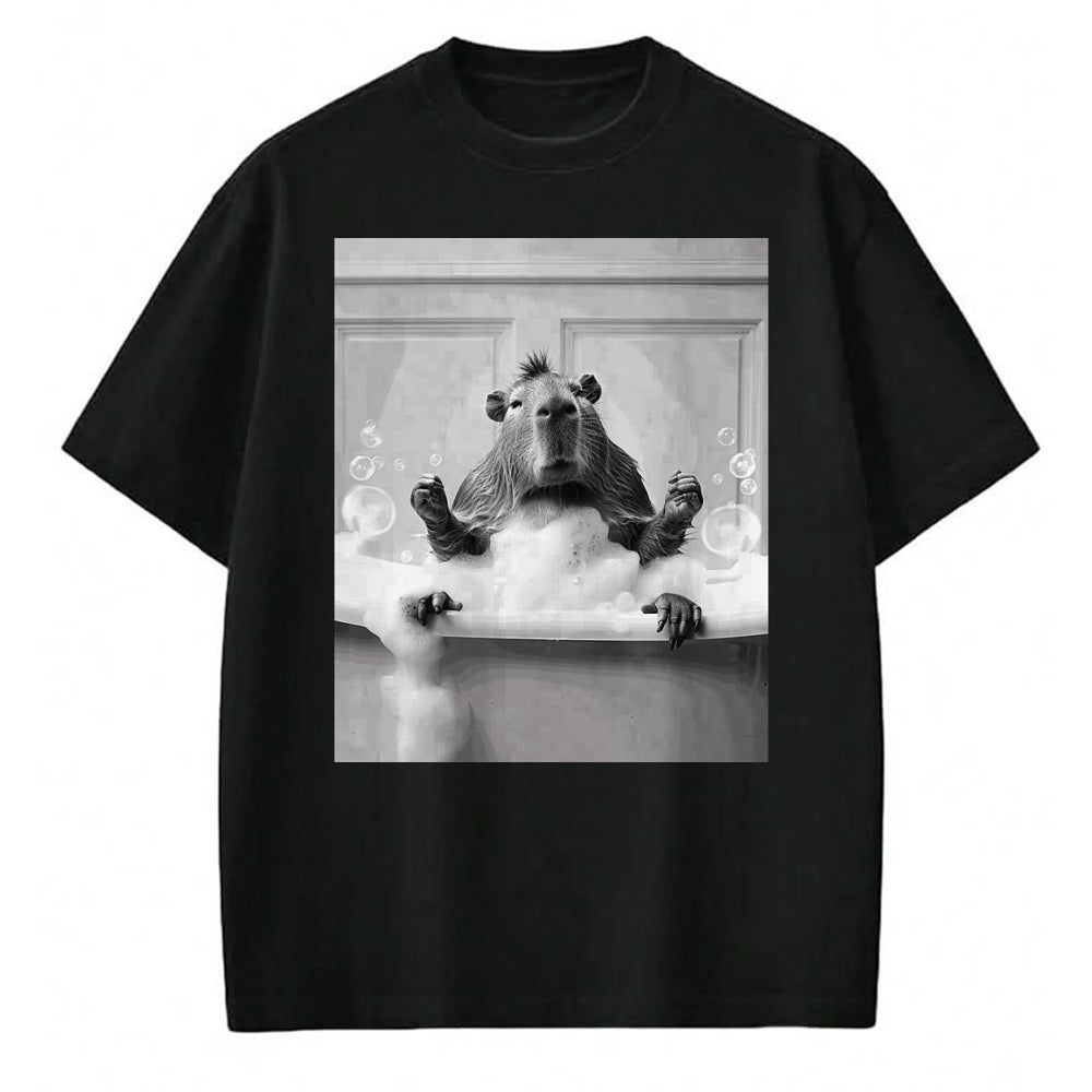 Cute Capybara Shirt, Funny Capybara Unisex T-Shirt/Hoodie/Sweatshirt HLT00 - Funny Graphic Capybara Long Sleeve T-Shirt (15)