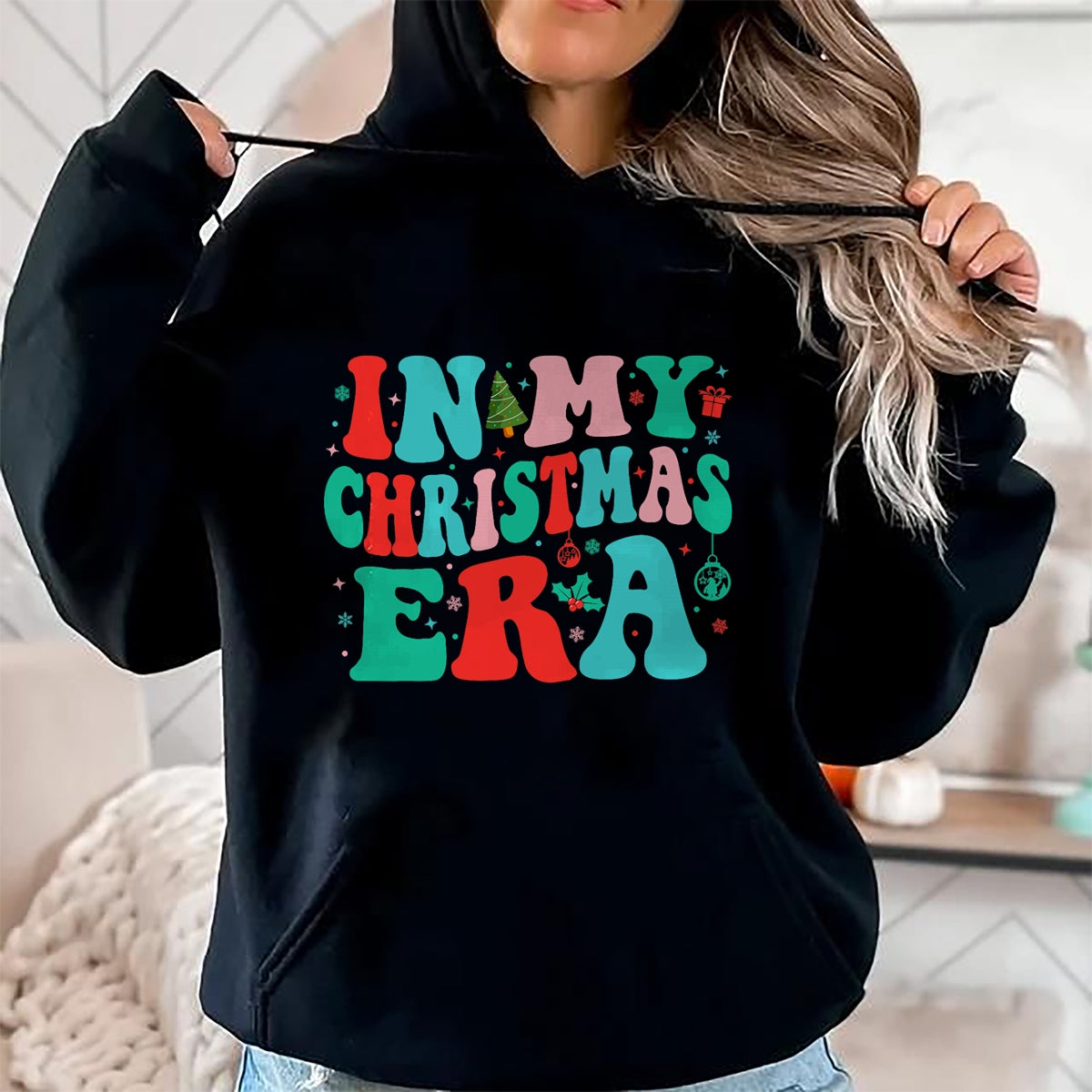 Christmas Shirts for Family, Funny christmas shirts, Christmas Unisex T-Shirt/Hoodie/Sweatshirt HLT00 - In My Christmas Era Cute Groovy Christmas Holiday Xmas T-Shirt