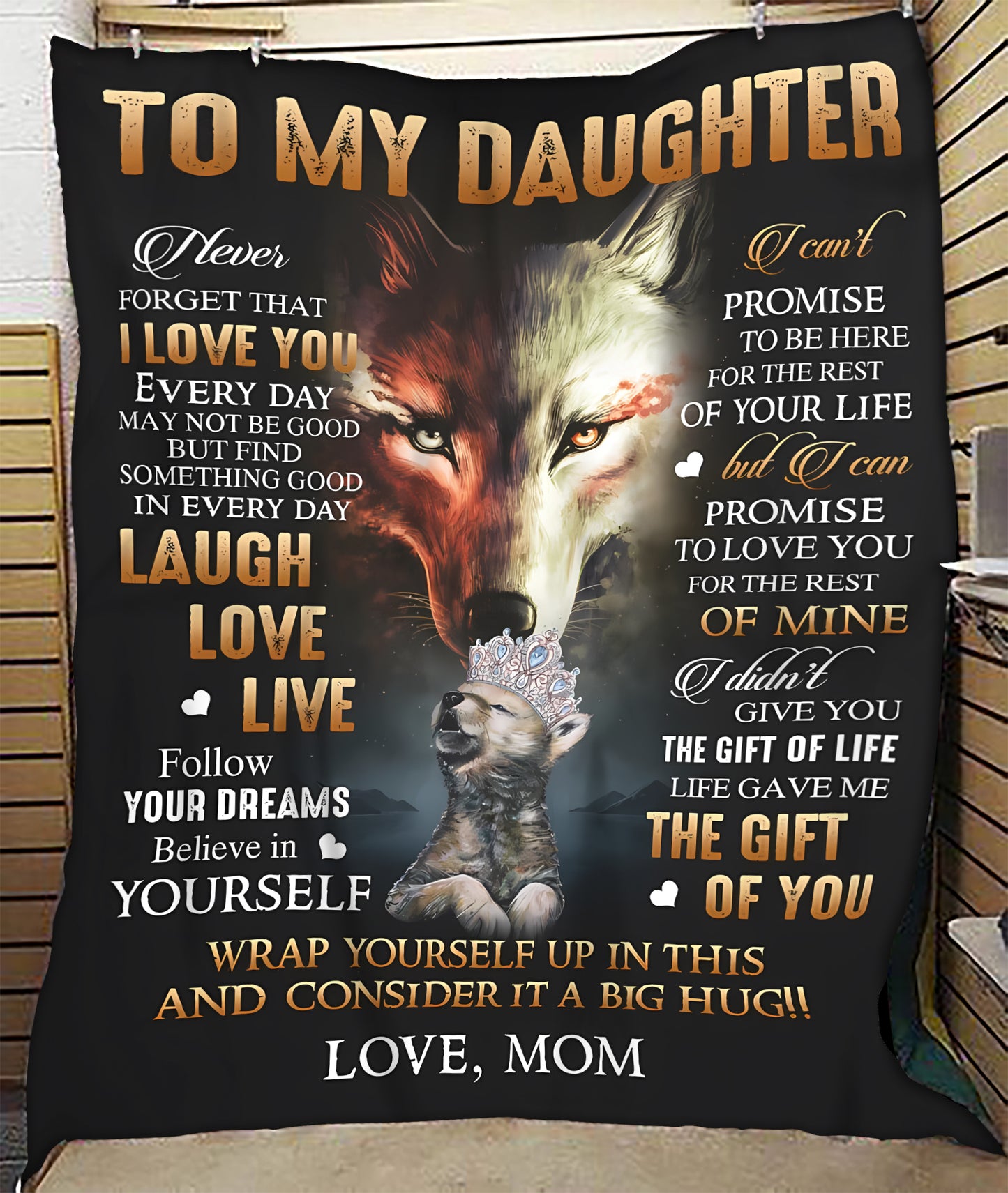 To My Daughter Blanket - From Dad (SKUB07-113) FULL