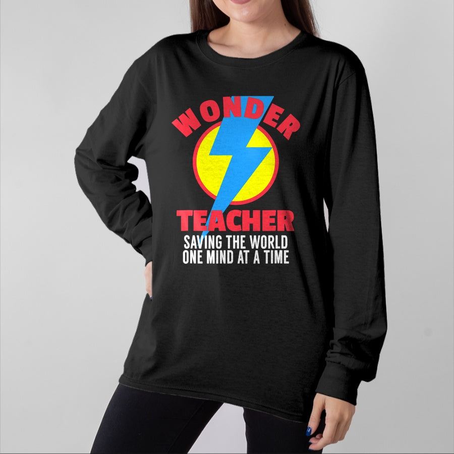 Best Teacher Shirt, Funny Teacher UnisexT-Shirt/Hoodie/Sweatshirt HLT00 - Wonder Teacher Costume Shirt Teacher Halloween Costume Tee T-Shirt
