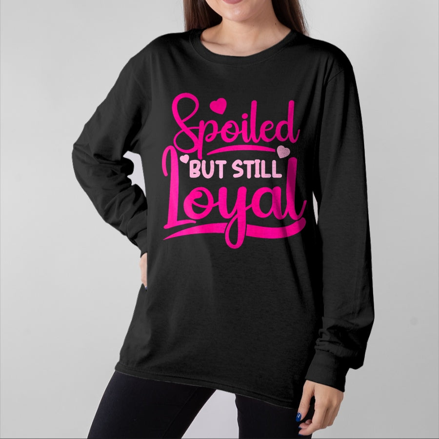 Best Wife Shirt, Wife and Husband Unisex T-Shirt/Hoodie/Sweatshirt HLT00 - Gift for wife T shirt, spoiled wife Spoiled Wife Spoiled But Still Loyal Premium T-Shirt (3)
