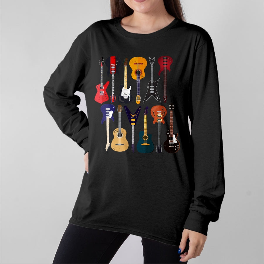 Guitar Lover Shirt, Funny Guitar UnisexT-Shirt/Hoodie/Sweatshirt HLT00 - Guitar Collection Rocker Gift Guitarist T-Shirt