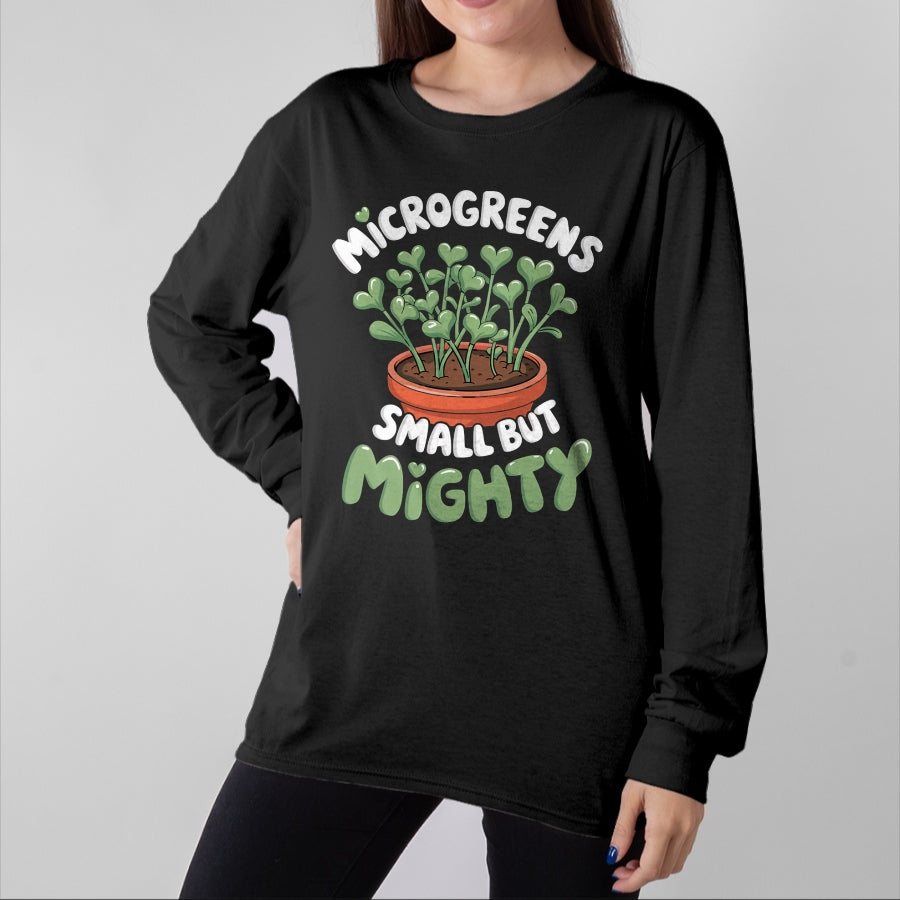 Best Farmer Life Shirt, Funny Farmer UnisexT-Shirt/Hoodie/Sweatshirt HLT00 - Small Mighty Farmer Sprouts Plant Gardening Microgreens T-Shirt