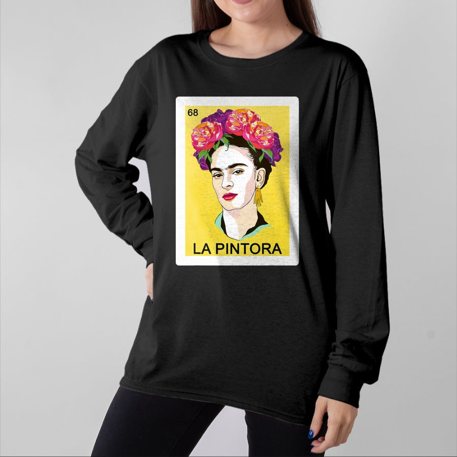 Best Thanksgiving Family Shirt , Funny Thanksgiving UnisexT-Shirt/Hoodie/Sweatshirt HLT00 - Funny Spanish-Mexican Bingo Gift for Women Girl - La Pintora T-Shirt