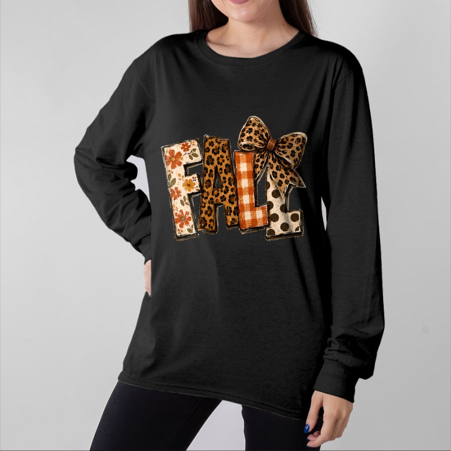 Best Thanksgiving Family Shirt , Funny Thanksgiving UnisexT-Shirt/Hoodie/Sweatshirt HLT00 - Fall Coquette Bow Leopard Pumpkin Leaves Thanksgiving Autumn T-Shirt