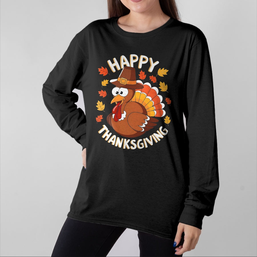 Best Thanksgiving Family Shirt , Funny Thanksgiving UnisexT-Shirt/Hoodie/Sweatshirt HLT00 - Happy Thanksgiving Funny Turkey Family Dinner Thanksgiving T-Shirt, Men, Black, 3X-Large