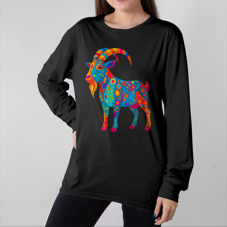 Best Farmer Life Shirt, Funny Farmer UnisexT-Shirt/Hoodie/Sweatshirt HLT00 - Psychedelic Goat T-Shirt
