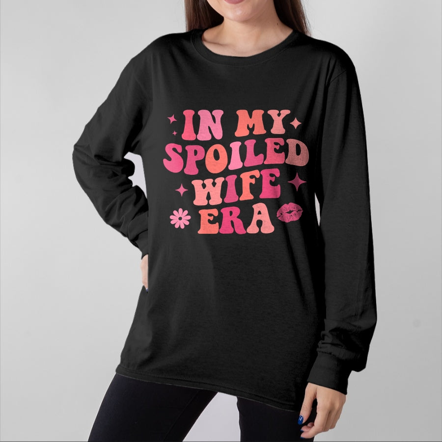 Best Wife Shirt, Wife and Husband Unisex T-Shirt/Hoodie/Sweatshirt HLT00 - Gift for wife T shirt, spoiled wife In My Spoiled Wife Era Funny Husband T-Shirt