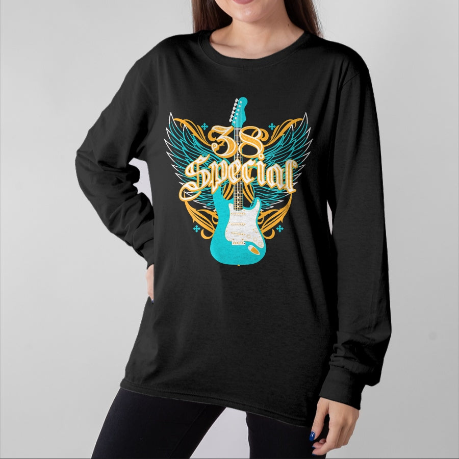 Guitar Lover Shirt, Funny Guitar UnisexT-Shirt/Hoodie/Sweatshirt HLT00 - 38 Special Guitar Wings T-Shirt
