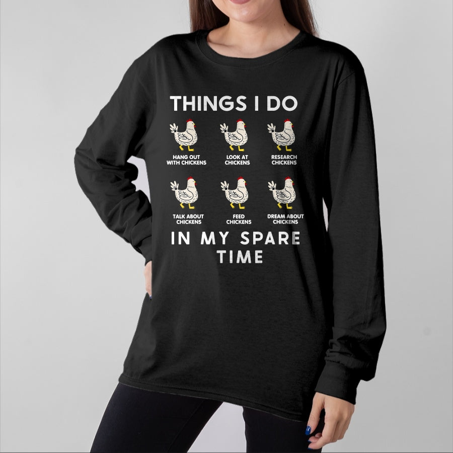 Best Farmer Life Shirt, Funny Farmer UnisexT-Shirt/Hoodie/Sweatshirt HLT00 - Things I Do in My Free Time Chicken T-Shirt