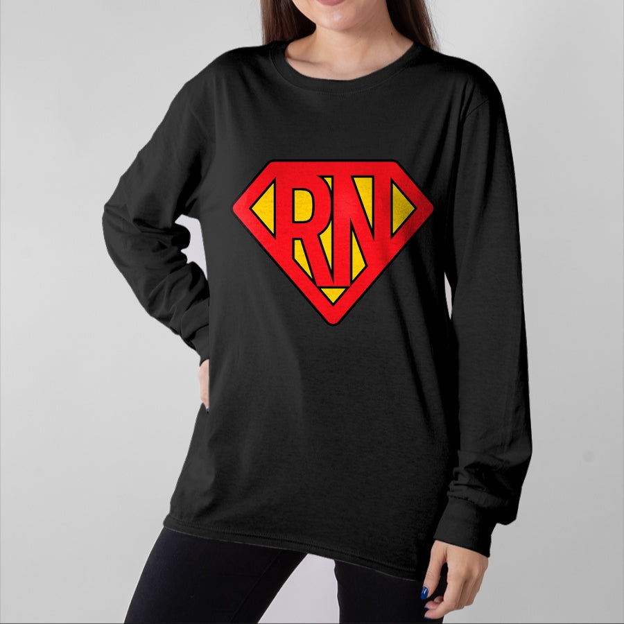 Funny Nurse Shirt, Nurse Unisex T-Shirt/Hoodie/Sweatshirt HLT00 - Super Nurse RN superhero Registered Nurse Hero T-Shirt