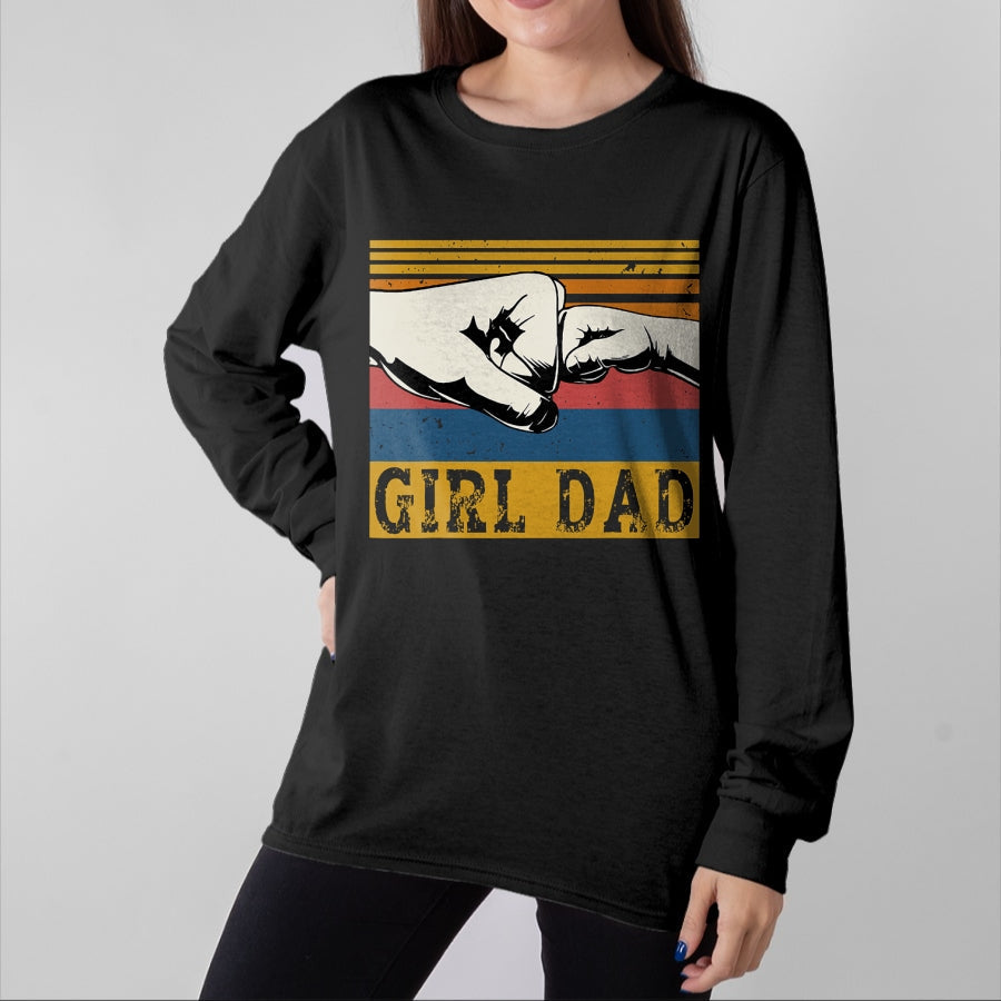 Gift for Dad Shirt, Funny Dad Unisex T-Shirt/Hoodie/Sweatshirt HLT00 – Girl Dad Men Father of Girls Fathers Day Vintage T-Shirt