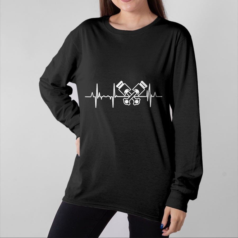 Best Mechanic Life Shirt, Funny Mechanic UnisexT-Shirt/Hoodie/Sweatshirt HLT00 - Car Mechatronics Engineer Heartbeat Car Mechanic T-Shirt
