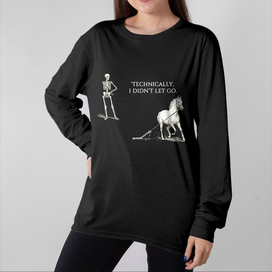 Best Horse Lover Shirt , Funny Horse UnisexT-Shirt/Hoodie/Sweatshirt HLT00 - Horse Riding Saying Equestrian Skeleton Dark Humor Vintage T-Shirt