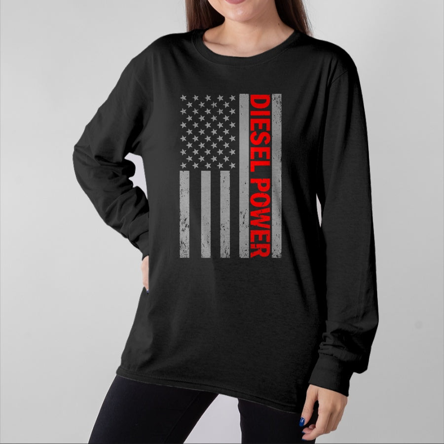 Best Mechanic Life Shirt, Funny Mechanic UnisexT-Shirt/Hoodie/Sweatshirt HLT00 - Diesel Power USA Flag Truck Turbo Brothers Mechanic T-Shirt