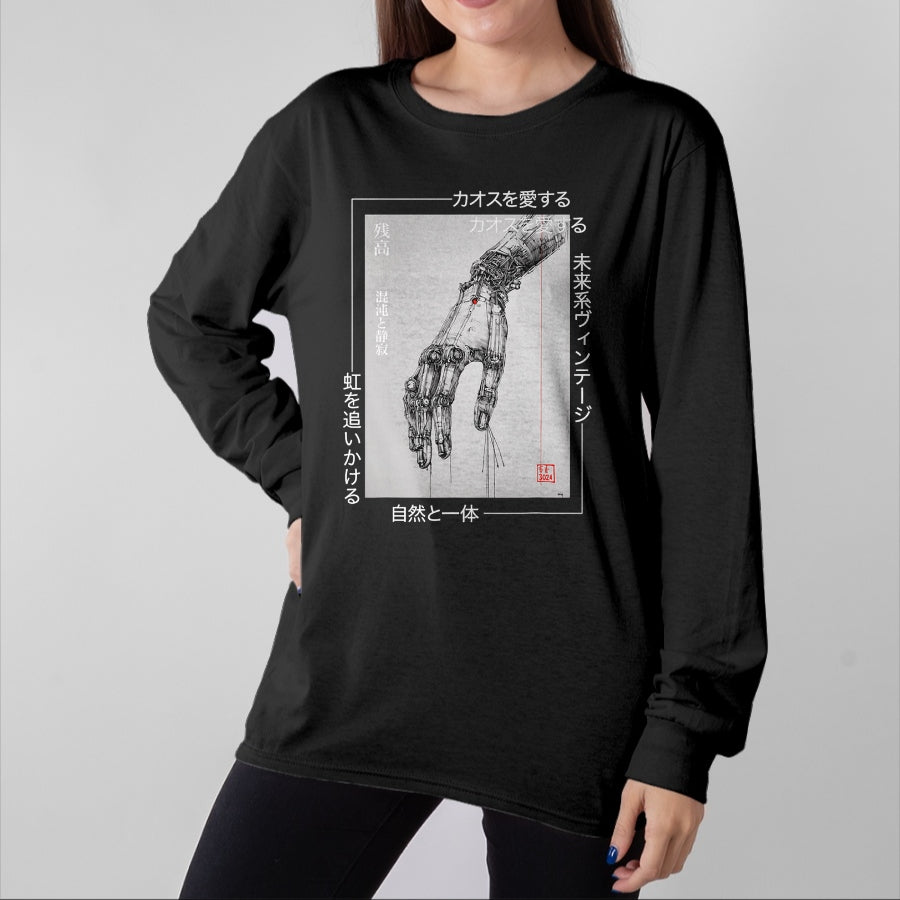 Best Mechanic Life Shirt, Funny Mechanic UnisexT-Shirt/Hoodie/Sweatshirt HLT00 - Futuristic Cyberpunk Hand - Japanese Streetwear Aesthetic T-Shirt