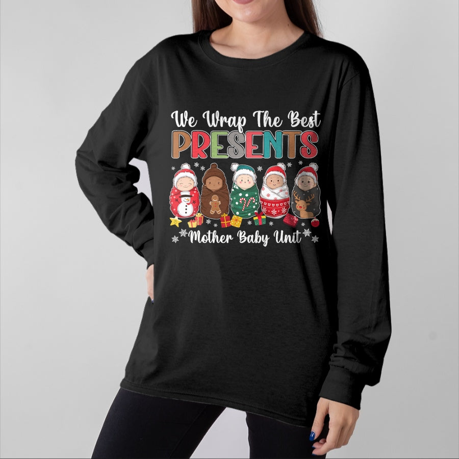 Funny Nurse Shirt, Nurse Unisex T-Shirt/Hoodie/Sweatshirt HLT00 - Mother Baby Nurse Christmas Mom Baby Nursing Groovy T-Shirt