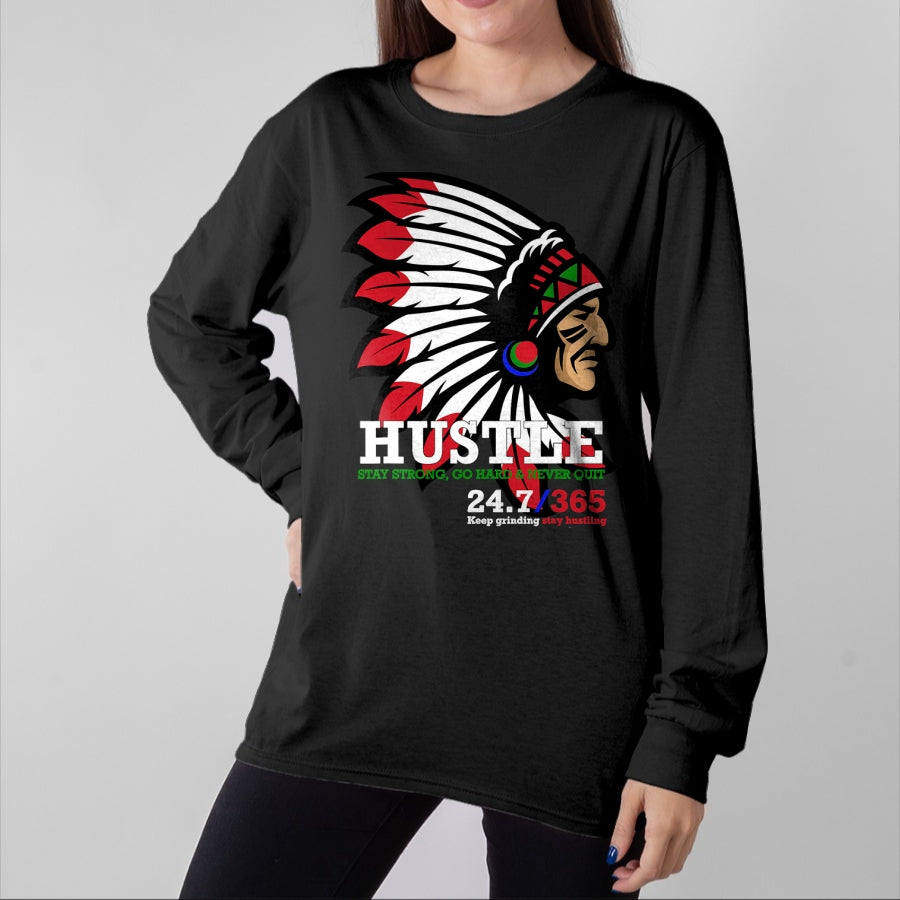 Native American T-Shirts, Vintage Native American Unisex T-Shirt/Hoodie/Sweatshirt HLT00 - Hustle 247 Gang Clothing Native American Men Gift