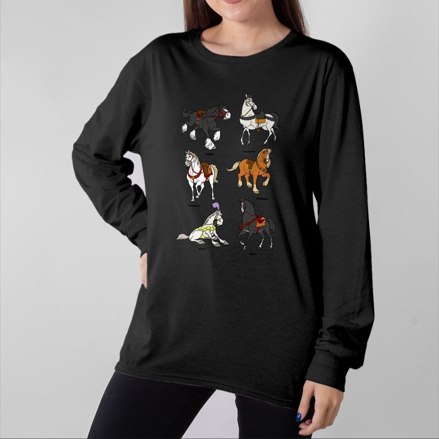 Best Horse Lover Shirt , Funny Horse UnisexT-Shirt/Hoodie/Sweatshirt HLT00 - Disney Princess Horses T-Shirt