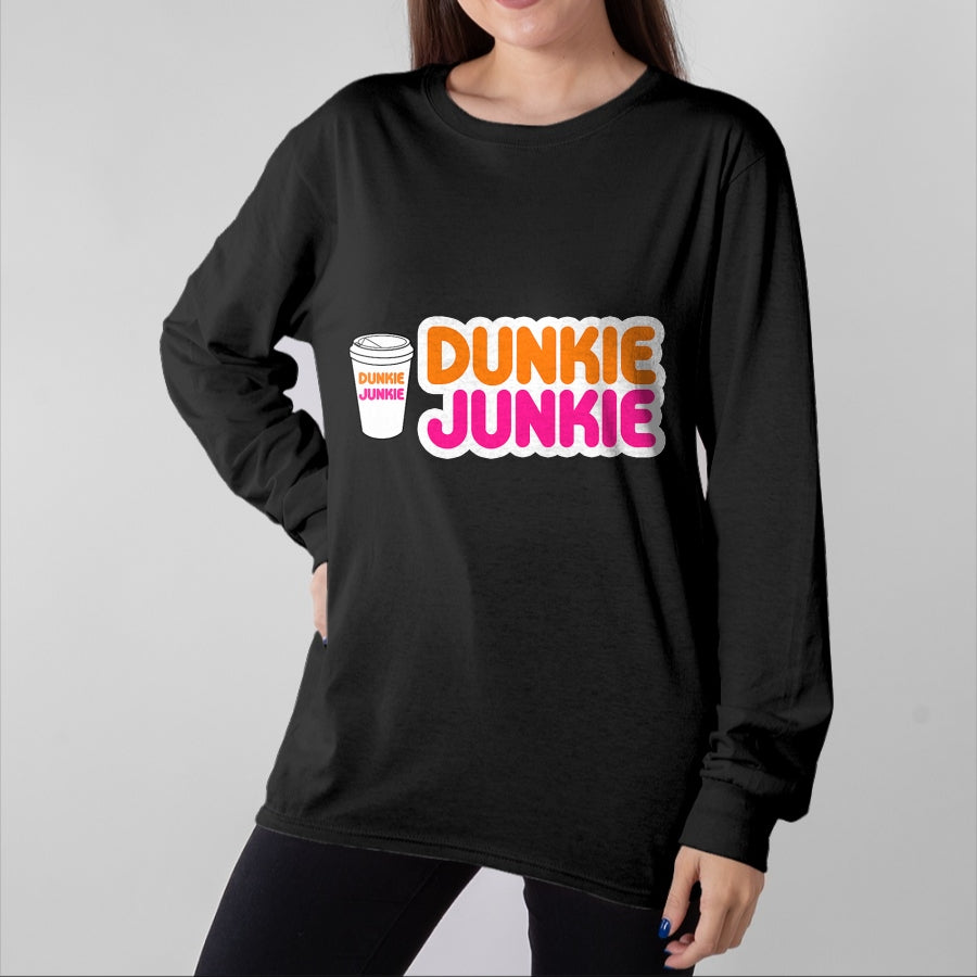 Best Thanksgiving Family Shirt , Funny Thanksgiving UnisexT-Shirt/Hoodie/Sweatshirt HLT00 - Funny Dunkie Junkie Coffee Love Funny Coffee Saying T-Shirt (2)
