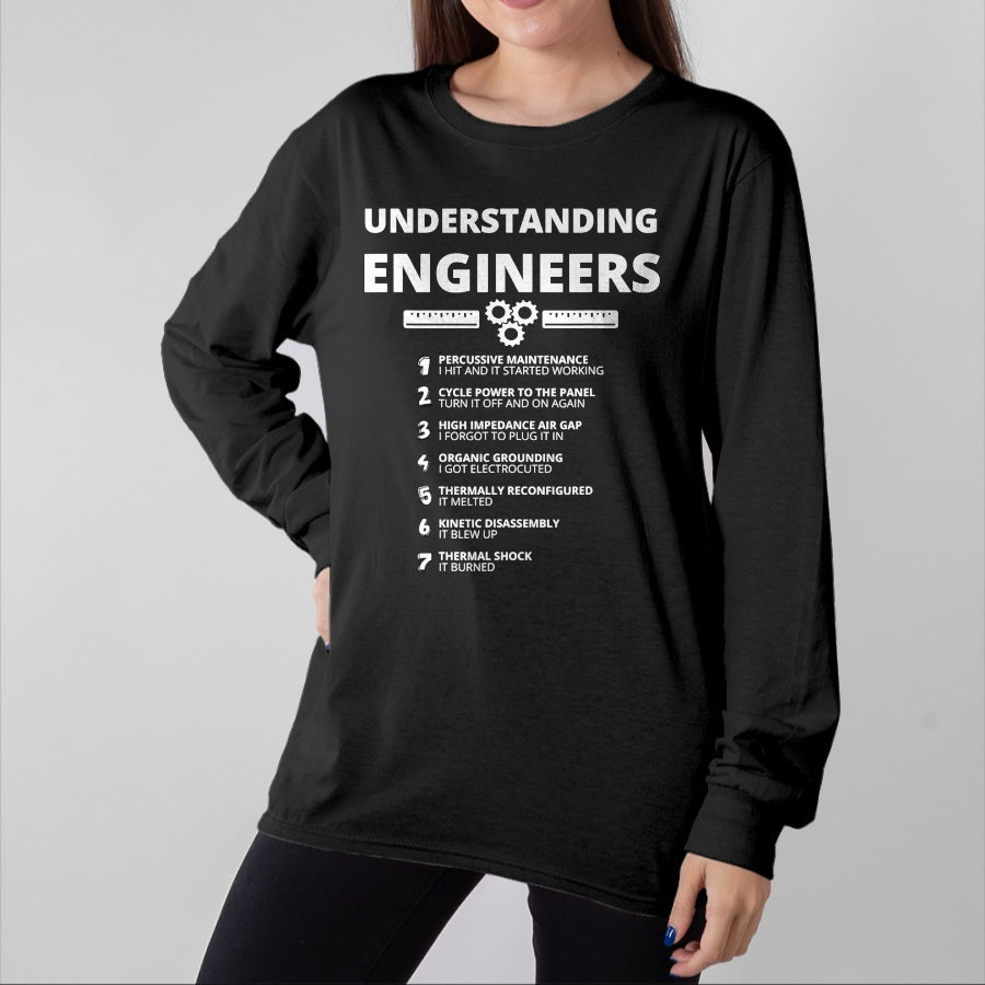 Best Mechanic Life Shirt, Funny Mechanic UnisexT-Shirt/Hoodie/Sweatshirt HLT00 - Understanding Engineers - Funny Sarcastic Engineering Gift T-Shirt Small