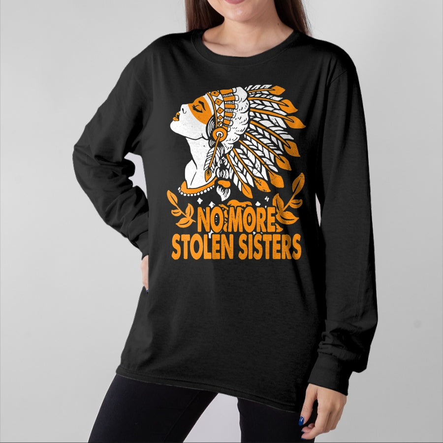 Native American T-Shirts, Vintage Native American Unisex T-Shirt/Hoodie/Sweatshirt HLT00 - Native American No More Stolen Sisters MMIW