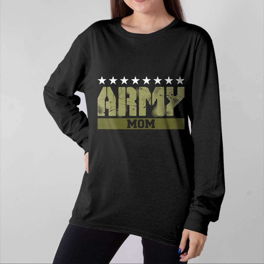 Gift for Mom Shirt, Funny Mom Unisex T-Shirt/Hoodie/Sweatshirt HLT00 - Proud Army Mom Shirt US Army Mom t shirt Gift