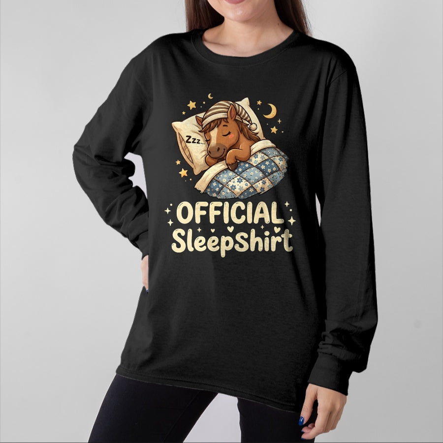 Best Horse Lover Shirt , Funny Horse UnisexT-Shirt/Hoodie/Sweatshirt HLT00 - Sleeping Horse Official Sleepshirt Sleepwear Pajama Bedtime T-Shirt