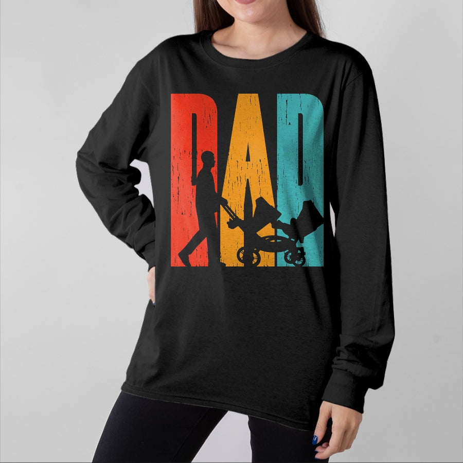 Gift for Dad Shirt, Funny Dad Unisex T-Shirt/Hoodie/Sweatshirt HLT00 – Mens Proud Father of Twins Dad of Twins Identical or Fraternal T-Shirt