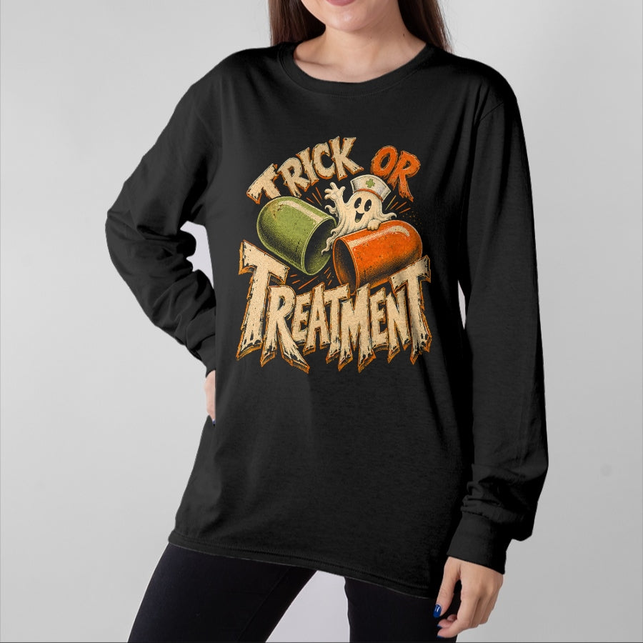 Best Doctor Shirt, Funny Doctor UnisexT-Shirt/Hoodie/Sweatshirt HLT00 - Trick or Treatment Shirt Funny Doctor Shirt Halloween Nurse T-Shirt