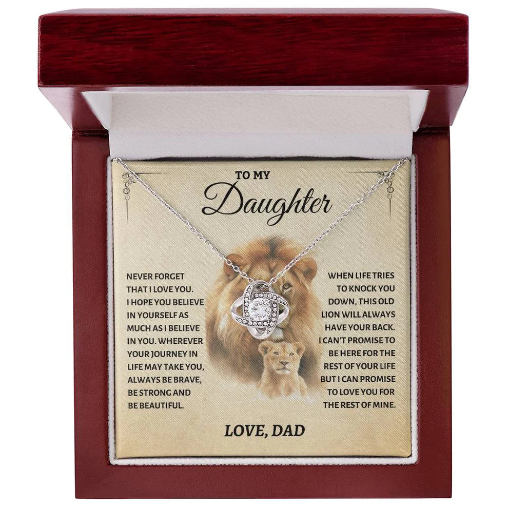 To My Daughter From Dad Necklace