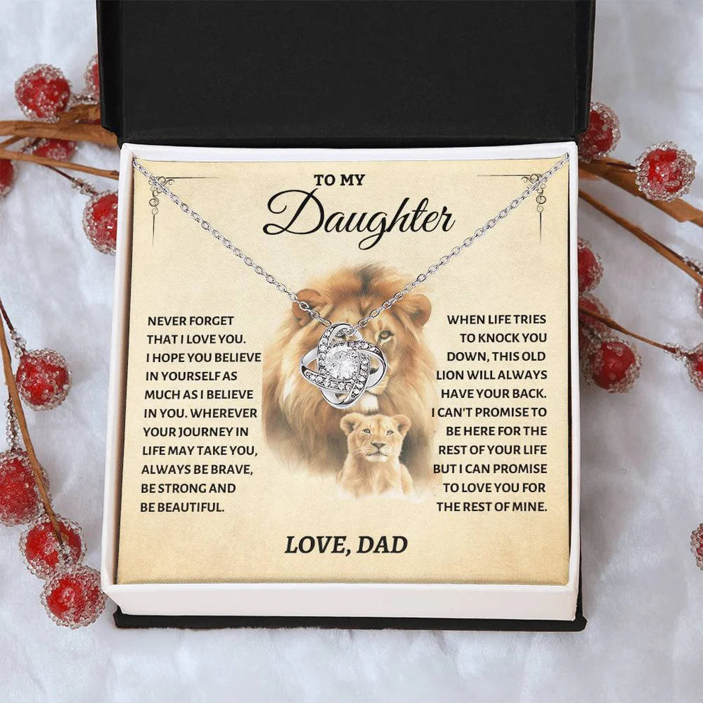 To My Daughter From Dad Necklace