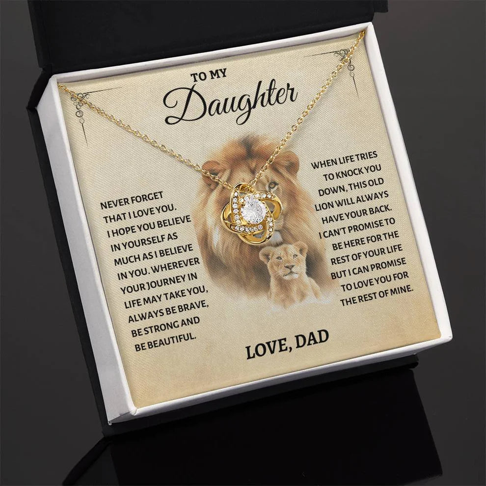 To My Daughter From Dad Necklace