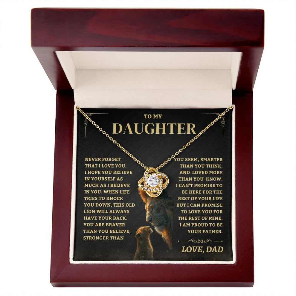 To My Daughter From Dad Necklace (SKUJ06-88)