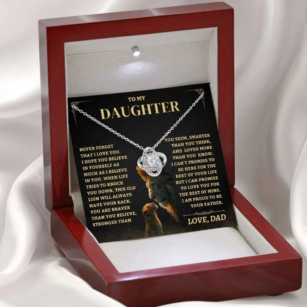 To My Daughter From Dad Necklace (SKUJ06-88)