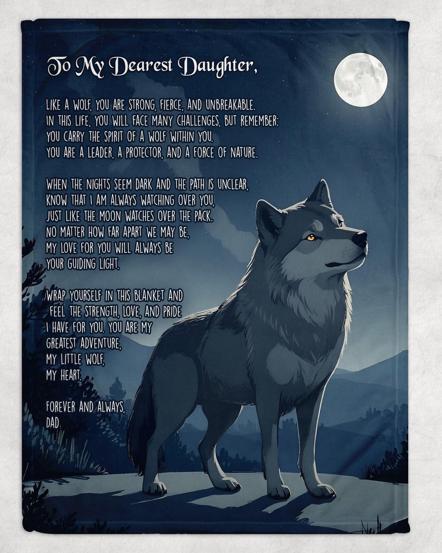 Special Gift For Your Daughter Blanket - From Dad (SKUB06-90)