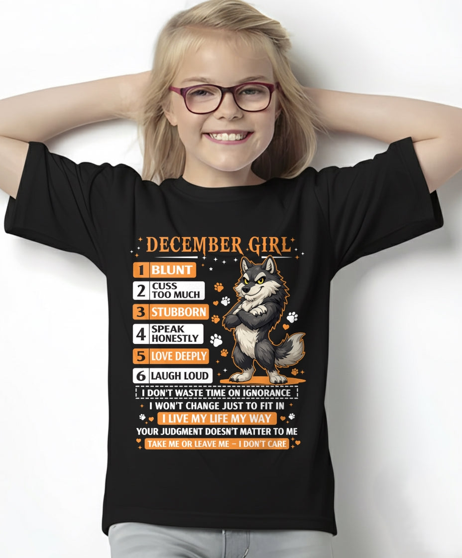 "I AM A DECEMBER GIRL" - Birthday Gift For December Girls - FMA ccdi12 (SKU2603-83-12)