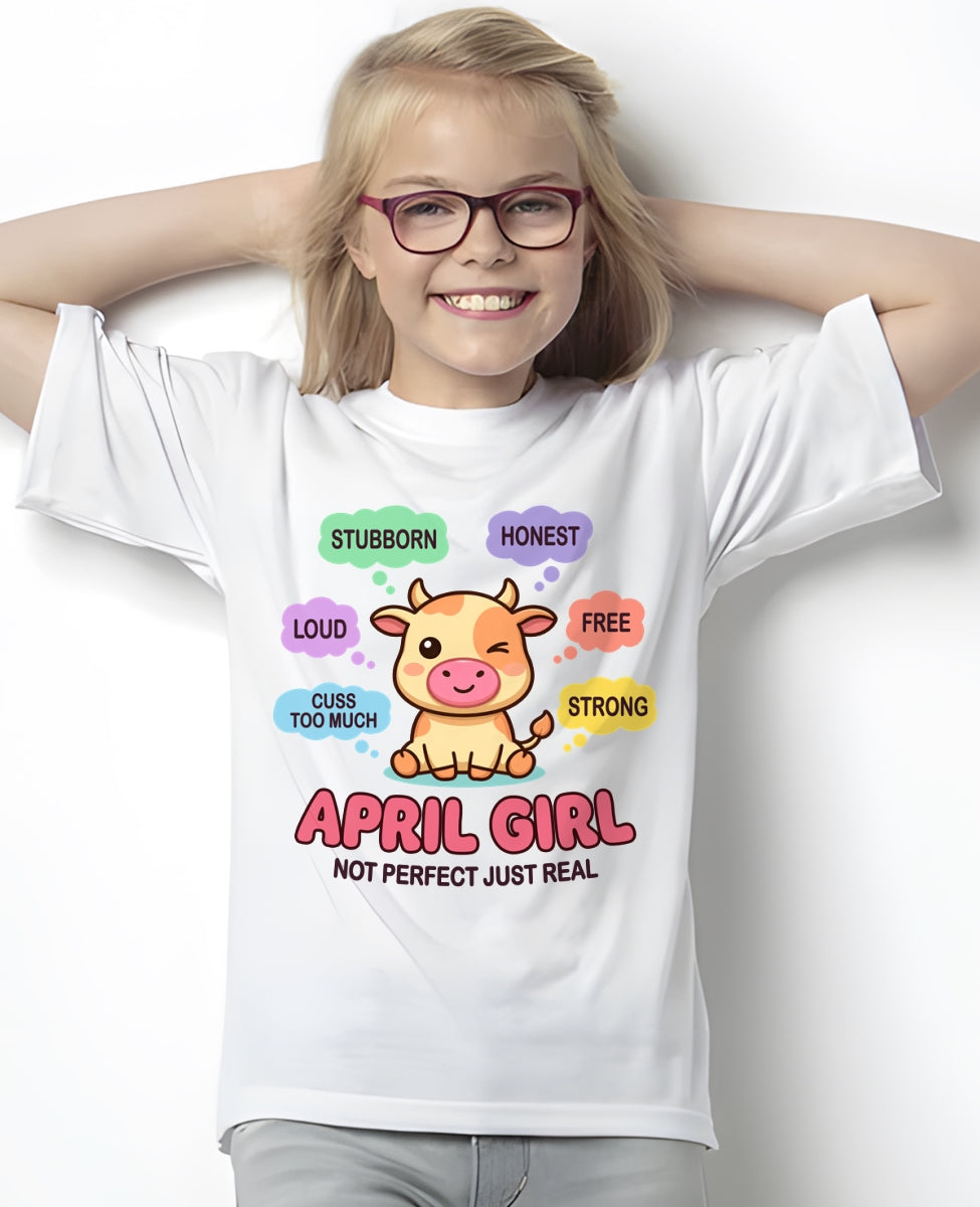 APRIL GIRL, NOT PERFECT JUST REAL - Birthday Gift For April Girls - fma ccdi04 - (SKU2604-161-04)