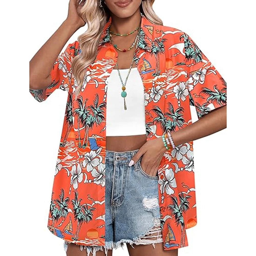 Hawaiian Shirt – Summer Casual Lapel Top