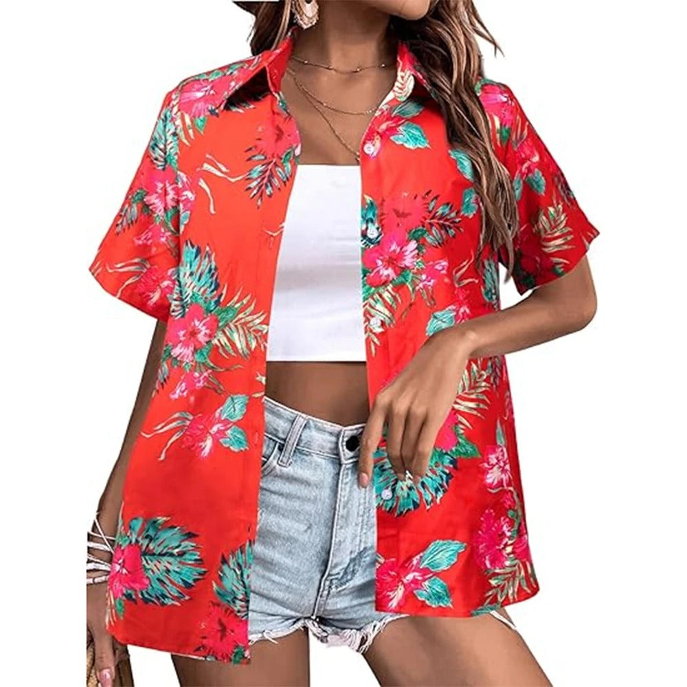 Hawaiian Shirt – Summer Casual Lapel Top