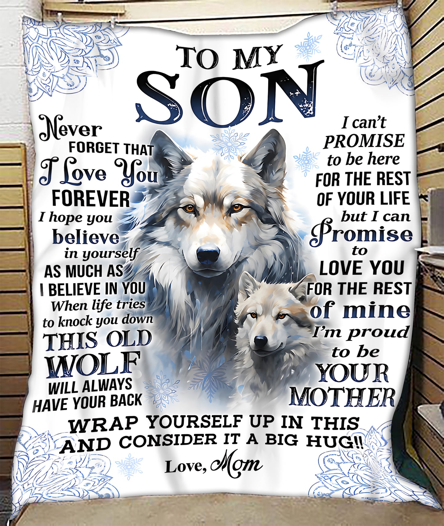 Special Gift For Your Son Blanket - From Mom (SKU2606-309)