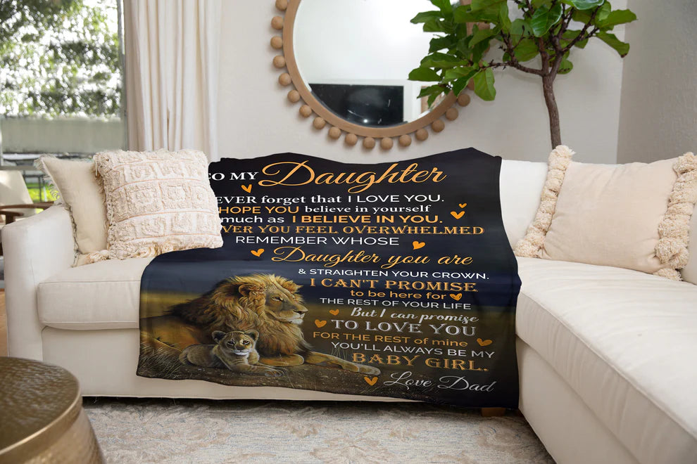 Special Gift For Your Daughter Blanket - From Dad
