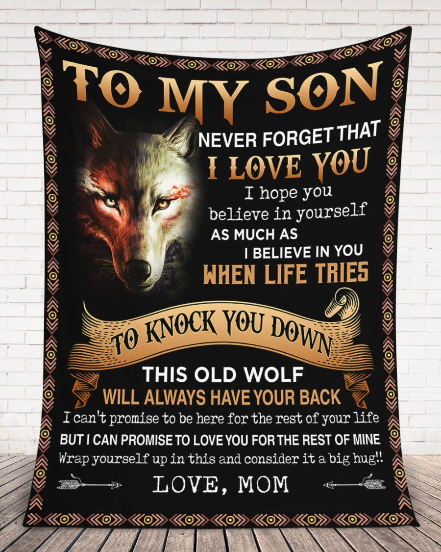 Special Gift For Your Son Blanket - From Mom (SKUB06-108)